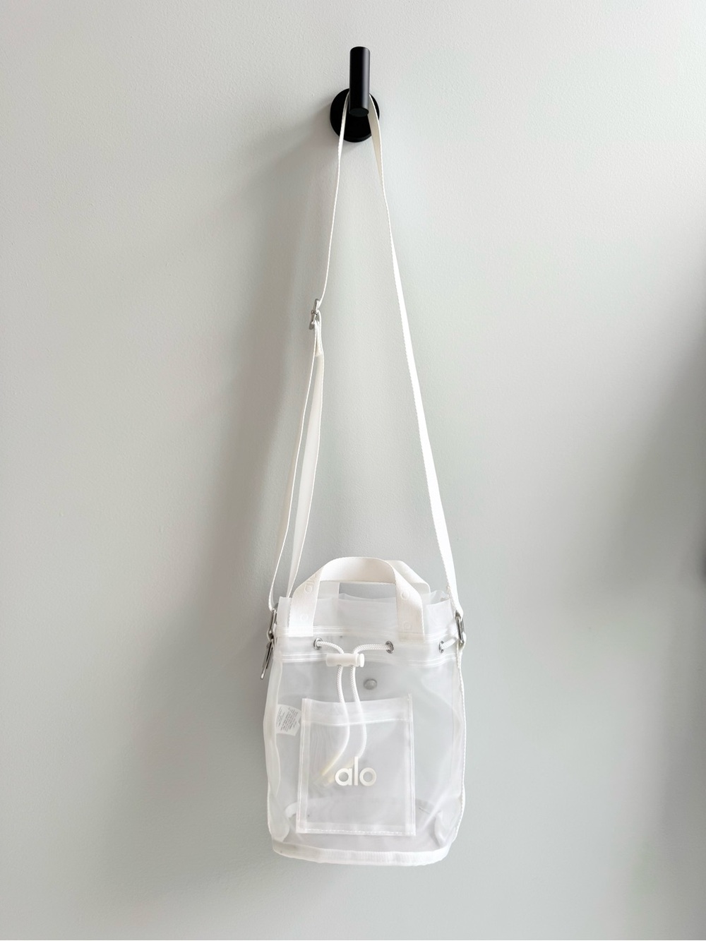 Alo Yoga Sheer Crossbody Bucket Bag